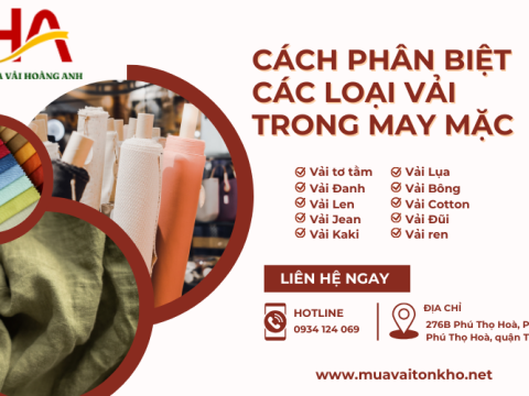 Cách phân biệt các loại vải trong may mặc